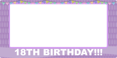 Custom Outdoor Selfie Frames Multiple Sizes 18Th Birthday