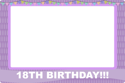 Custom Outdoor Selfie Frames Multiple Sizes 18Th Birthday