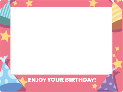Custom Outdoor Selfie Frames Multiple Sizes Enjoy Your Birthday