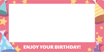 Custom Outdoor Selfie Frames Multiple Sizes Enjoy Your Birthday
