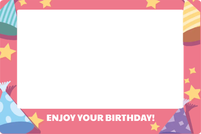 Custom Outdoor Selfie Frames Multiple Sizes Enjoy Your Birthday