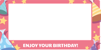 Custom Outdoor Selfie Frames Multiple Sizes Enjoy Your Birthday