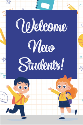Custom Outdoor Yard Signs Multiple Sizes Welcome New Students