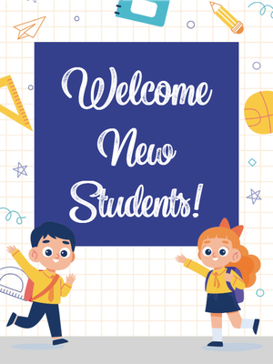 Custom Outdoor Yard Signs Multiple Sizes Welcome New Students