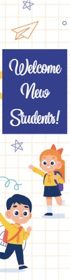Custom Outdoor Yard Signs Multiple Sizes Welcome New Students