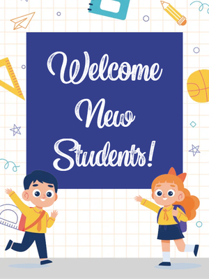 Custom Outdoor Yard Signs Multiple Sizes Welcome New Students