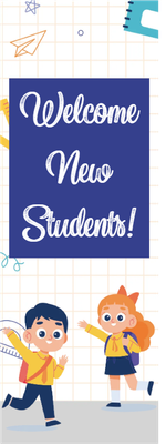 Custom Outdoor Yard Signs Multiple Sizes Welcome New Students
