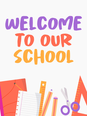 Custom Outdoor Yard Signs Multiple Sizes Welcome To Our School