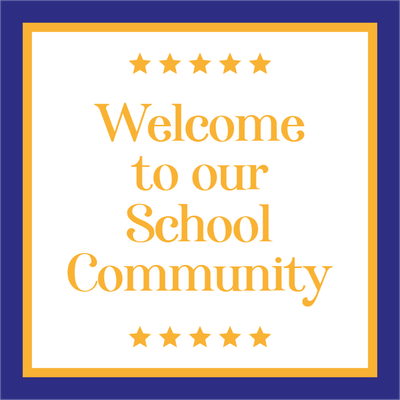 Custom Outdoor Yard Signs Multiple Sizes Welcome School Community
