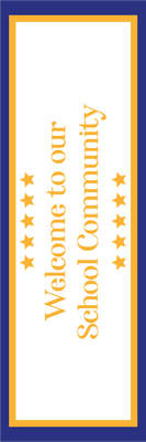 Custom Outdoor Yard Signs Multiple Sizes Welcome School Community
