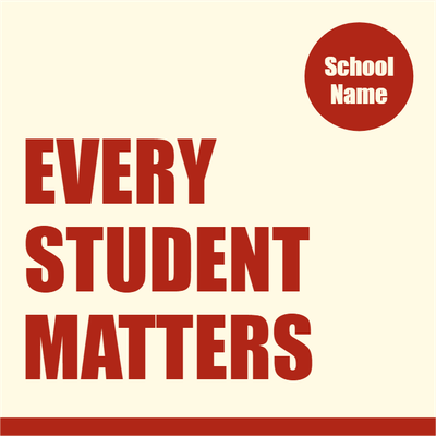 Custom Outdoor Yard Signs Multiple Sizes Every Student Matters