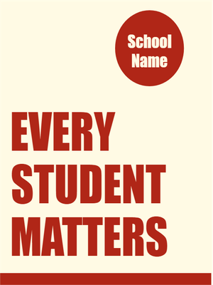Custom Outdoor Yard Signs Multiple Sizes Every Student Matters