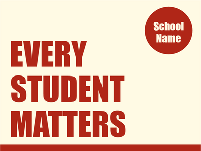 Custom Outdoor Yard Signs Multiple Sizes Every Student Matters