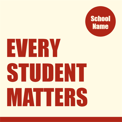 Custom Outdoor Yard Signs Multiple Sizes Every Student Matters