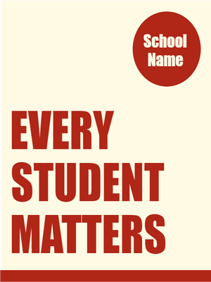 Custom Outdoor Yard Signs Multiple Sizes Every Student Matters