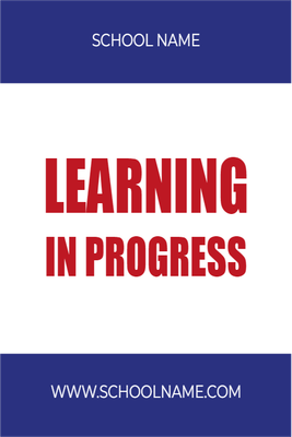 Custom Outdoor Yard Signs Multiple Sizes Learning In Progress Sign
