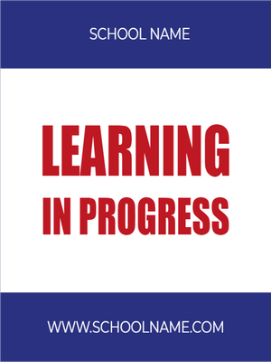 Custom Outdoor Yard Signs Multiple Sizes Learning In Progress Sign