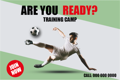 Custom Outdoor Yard Signs Multiple Sizes Training Camp