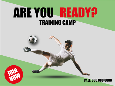 Custom Outdoor Yard Signs Multiple Sizes Training Camp