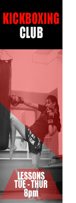 Custom Outdoor Yard Signs Multiple Sizes Kickboxing Club