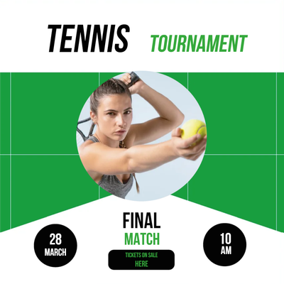Custom Outdoor Yard Signs Multiple Sizes Tennis Tournament