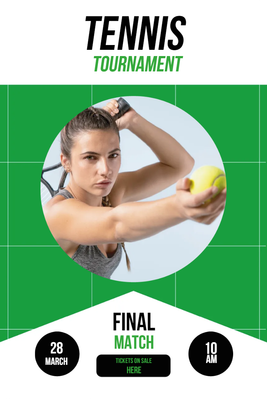 Custom Outdoor Yard Signs Multiple Sizes Tennis Tournament
