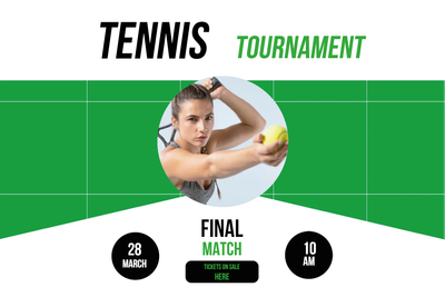 Custom Outdoor Yard Signs Multiple Sizes Tennis Tournament