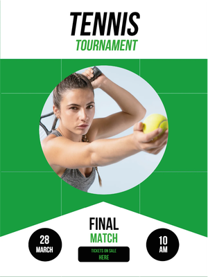 Custom Outdoor Yard Signs Multiple Sizes Tennis Tournament