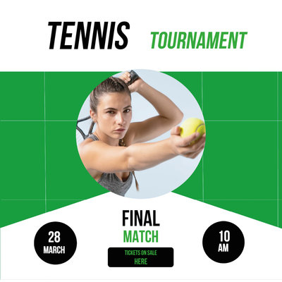 Custom Outdoor Yard Signs Multiple Sizes Tennis Tournament