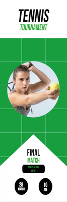 Custom Outdoor Yard Signs Multiple Sizes Tennis Tournament