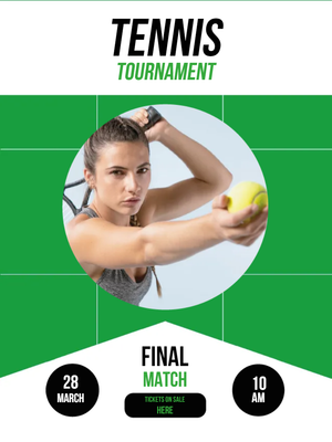 Custom Outdoor Yard Signs Multiple Sizes Tennis Tournament