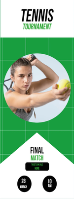 Custom Outdoor Yard Signs Multiple Sizes Tennis Tournament
