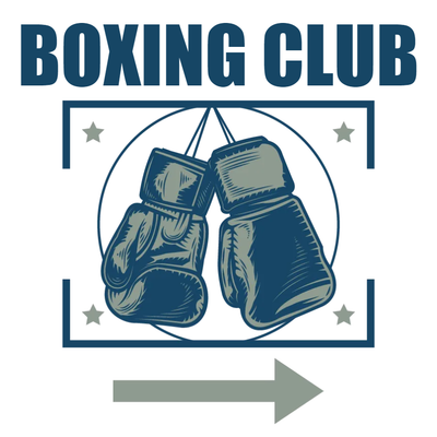 Custom Outdoor Yard Signs Multiple Sizes Boxing Club