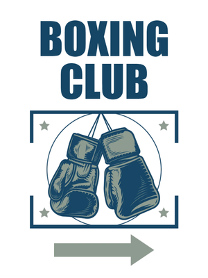Custom Outdoor Yard Signs Multiple Sizes Boxing Club