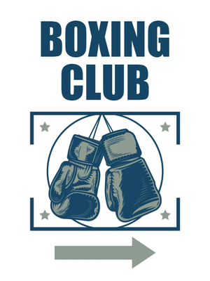 Custom Outdoor Yard Signs Multiple Sizes Boxing Club