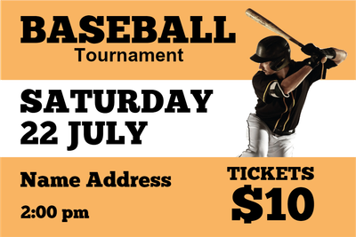 Custom Outdoor Yard Signs Multiple Sizes Baseball Tournament