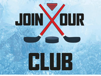 Custom Outdoor Yard Signs Multiple Sizes Join Our Club Ice Hockey