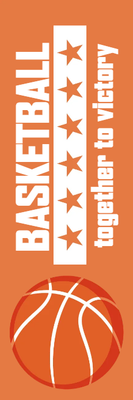 Custom Outdoor Yard Signs Multiple Sizes Basketball Together Victory