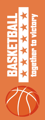 Custom Outdoor Yard Signs Multiple Sizes Basketball Together Victory