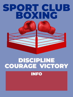 Custom Outdoor Yard Signs Multiple Sizes Sports Club Boxing