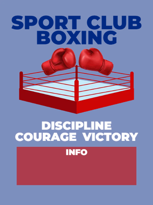 Custom Outdoor Yard Signs Multiple Sizes Sports Club Boxing