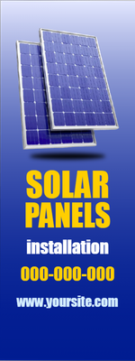 Custom Outdoor Yard Signs Multiple Sizes Solar Installation