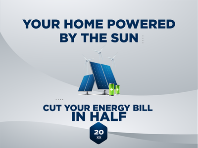 Custom Outdoor Yard Signs Multiple Sizes Your Home Powered by the Sun