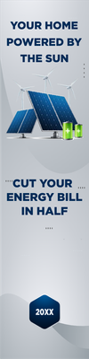 Custom Outdoor Yard Signs Multiple Sizes Your Home Powered by the Sun