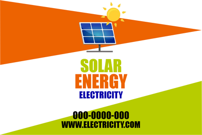 Custom Outdoor Yard Signs Multiple Sizes Solar Energy Electricity