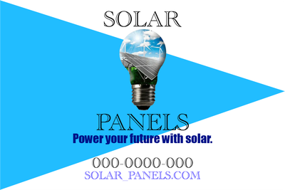 Custom Outdoor Yard Signs Multiple Sizes Power your Future With Solar