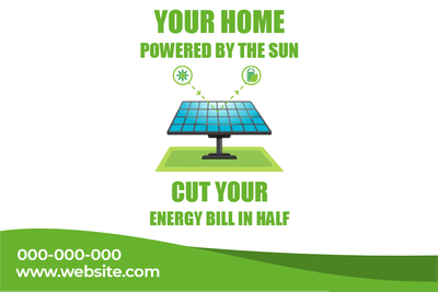 Custom Outdoor Yard Signs Multiple Sizes Cut Your Energy Bill in Half