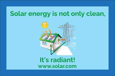 Custom Outdoor Yard Signs Multiple Sizes Solar Energy
