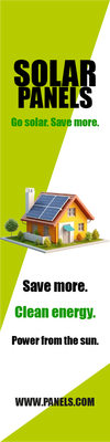 Custom Outdoor Yard Signs Multiple Sizes Go solar Save More
