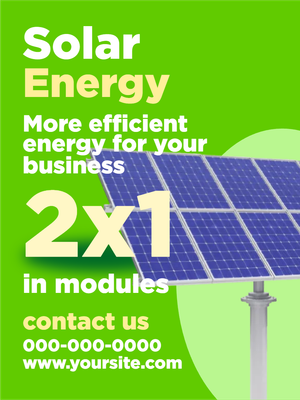 Custom Outdoor Yard Signs Multiple Sizes Solar Efficient Energy